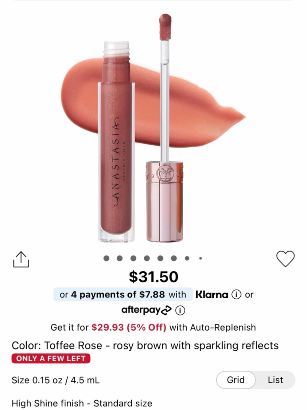 Anastasia Beverly Hills Toffee Rose Lip Gloss